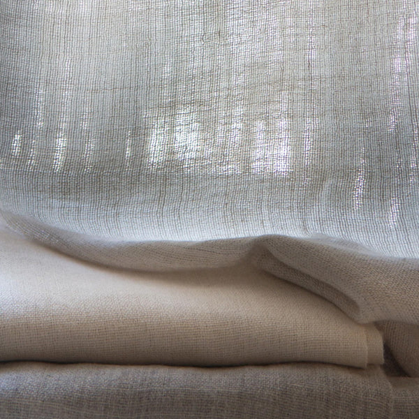 Alpaca Linen Sheer Fabric - Pura Undyed - Rosemary Hallgarten
