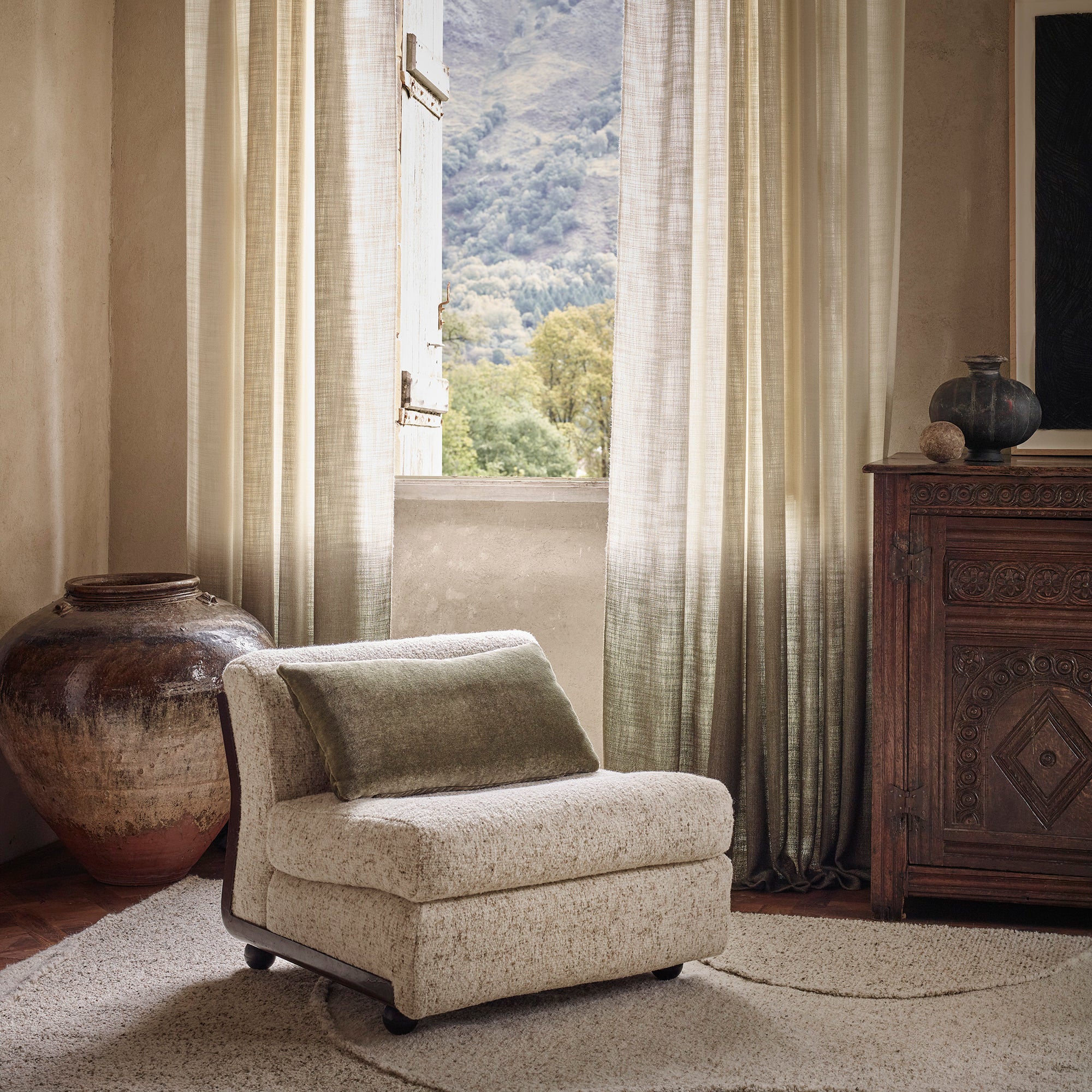 Double Weave Strie Fabric - Rosemary Hallgarten