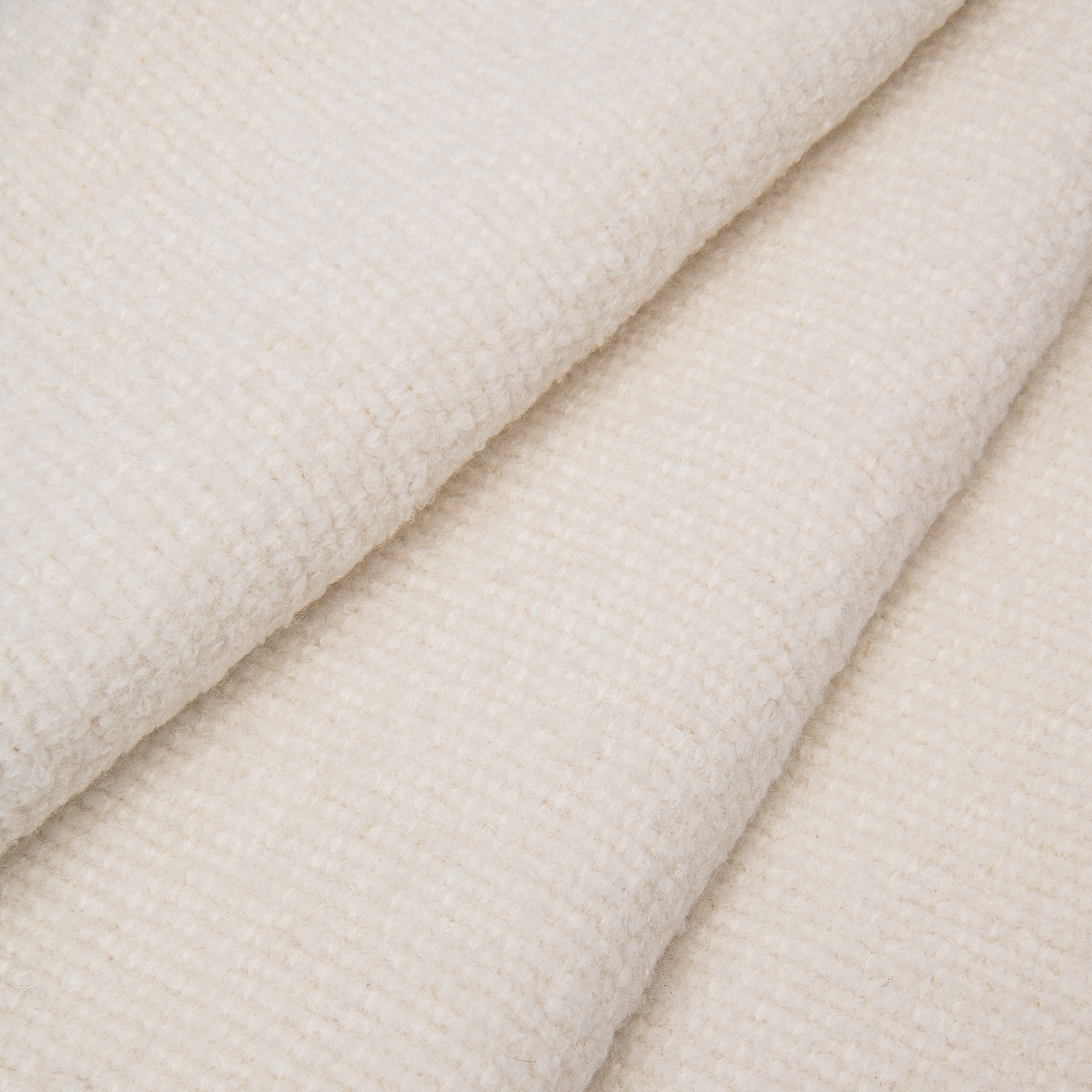 Double Weave Alpaca Bouclé Fabric - Pura Undyed - Rosemary Hallgarten