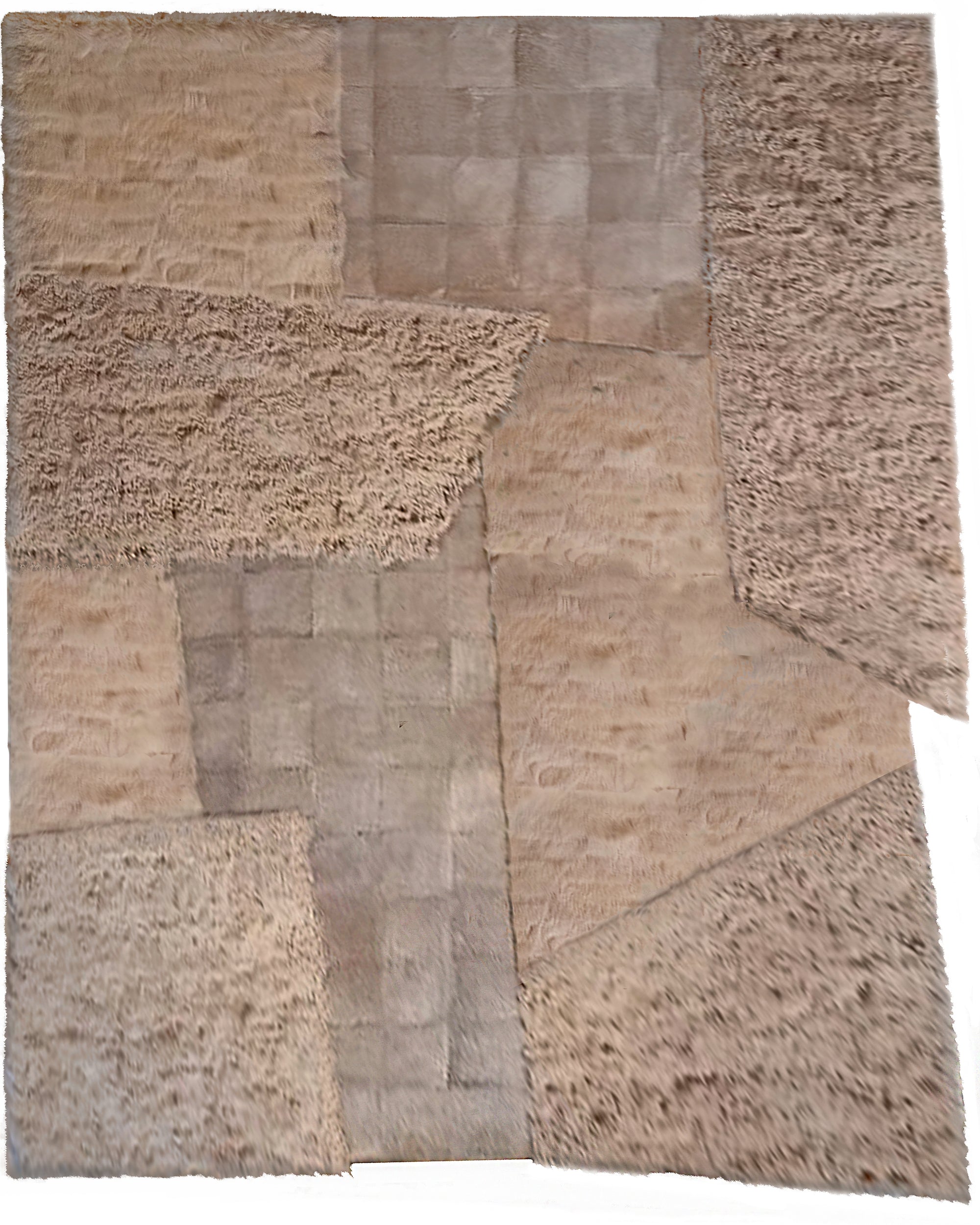 9' W x 12' L Geo Shearling in Camel (1-7374)