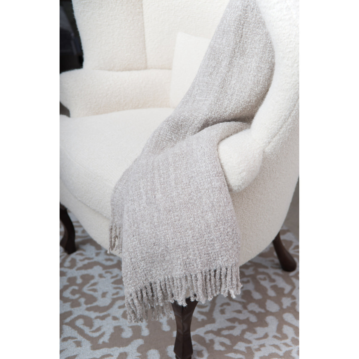 Glam Bouclé Throw