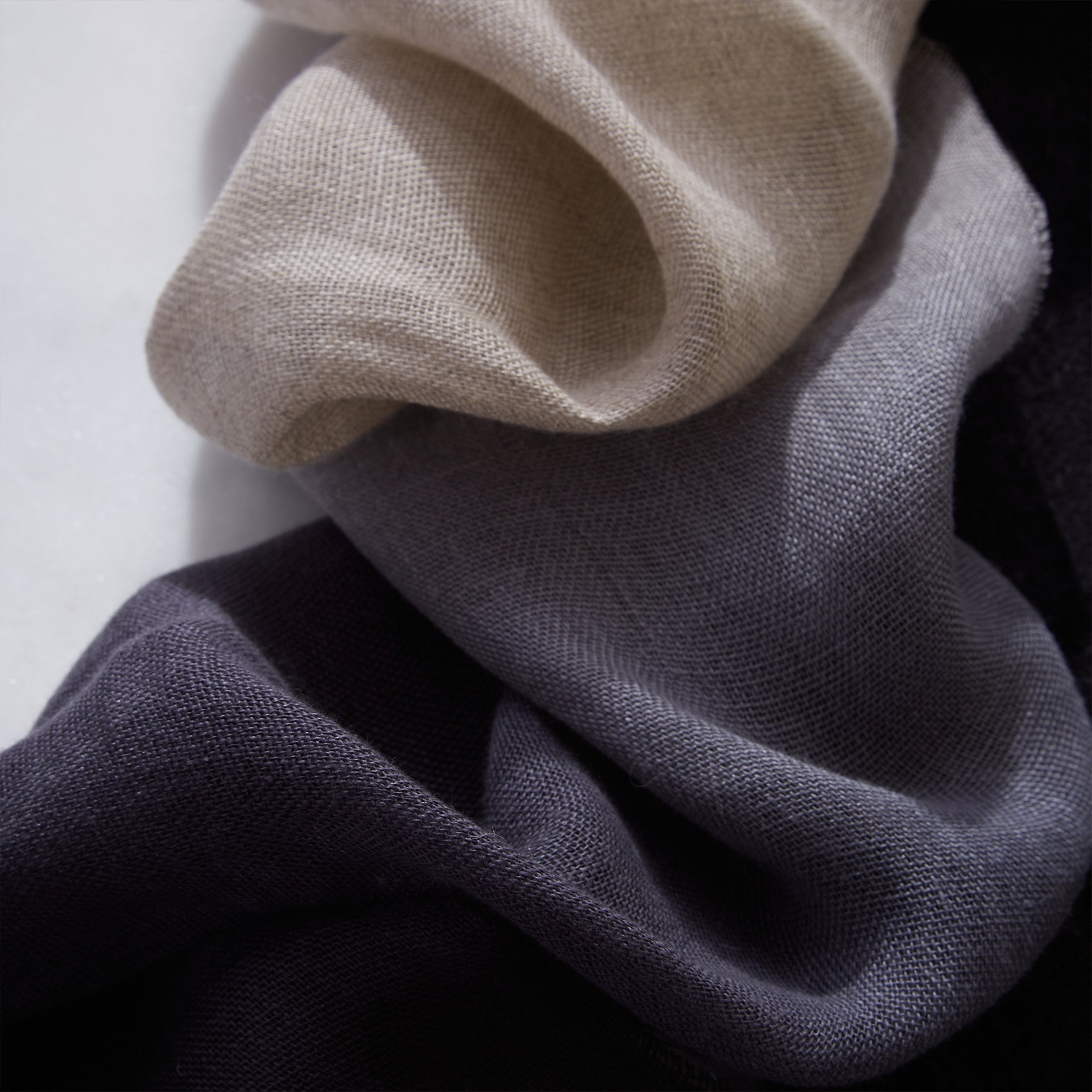 Ombre Sheer Linen Fabric