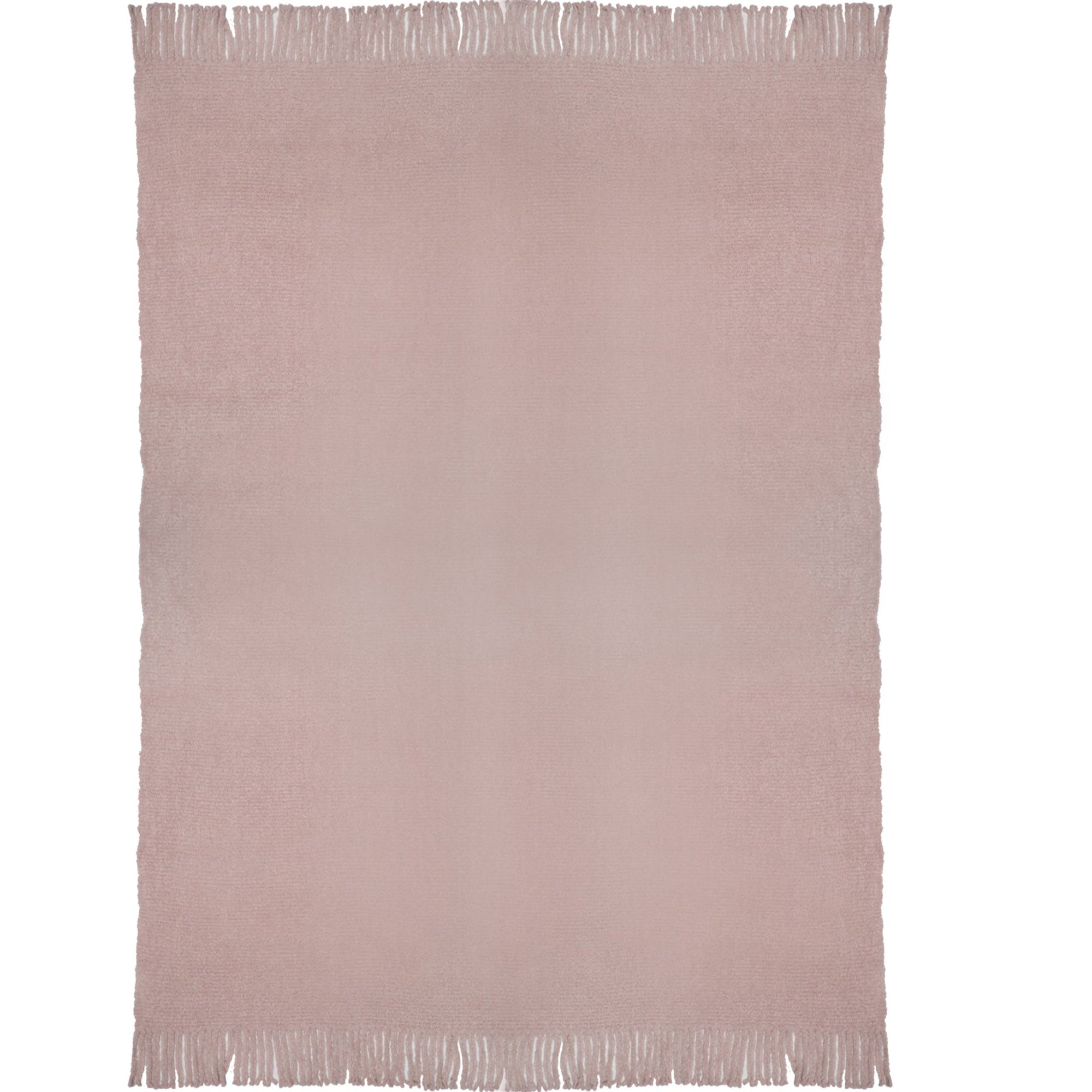  Rythome Blush Pink Decorative Boucle Textured Throw